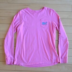 Vineyard Vines Long Sleeve Tee Pink Size Small